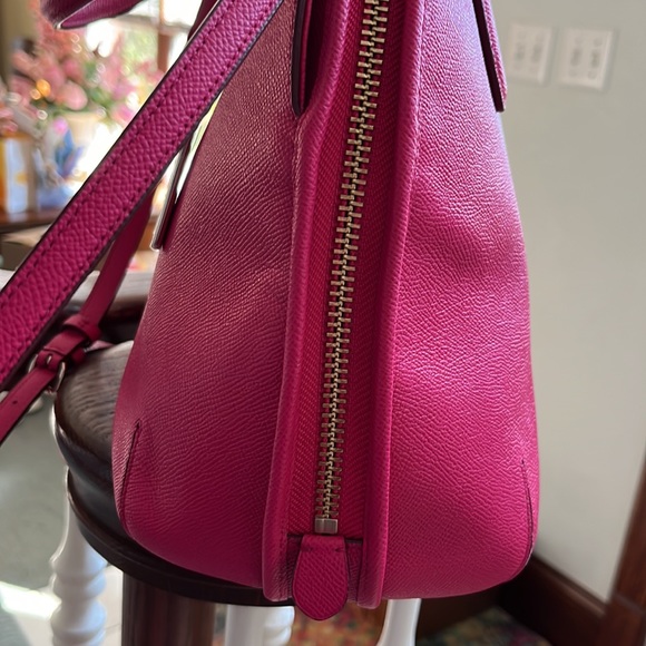Coach Prince Street Large Satchel crossbody Ruby Pink Leather NWOT - Picture 14 of 16